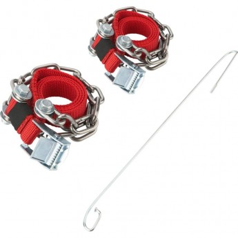 Цепи (браслеты) противоскольжения REXANT для легковых авто (колеса 165-205 мм), 2 шт. Цепи (браслеты) противоскольжения REXANT для легковых авто (колеса 165-205 мм), 2 шт.