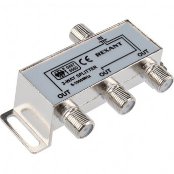 Делитель REXANT ТВ х 3 под F разъём 5-1000 МГц Делитель REXANT ТВ х 3 под F разъём 5-1000 МГц