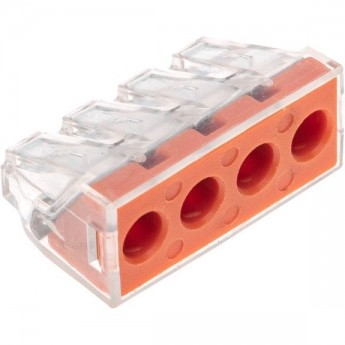 Экспресс-клемма REXANT СМК 773-174 с пастой, 4-проводная 0,75-6 мм² (50 шт/уп) Экспресс-клемма REXANT СМК 773-174 с пастой, 4-проводная 0,75-6 мм² (50 шт/уп)