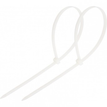 Хомут-стяжка кабельная REXANT нейлоновая 200x7,6мм, белая (100 шт/уп) Хомут-стяжка кабельная REXANT нейлоновая 200x7,6мм, белая (100 шт/уп)