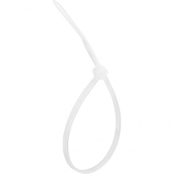 Хомут-стяжка REXANT кабельная нейлоновая 150x2.5 мм белая, 100 шт. Хомут-стяжка REXANT кабельная нейлоновая 150x2.5 мм белая, 100 шт.