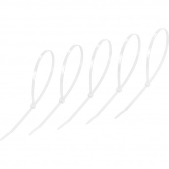 Хомут-стяжка REXANT нейлоновая 400x4,8мм, белая (25 шт/уп) Хомут-стяжка REXANT нейлоновая 400x4,8мм, белая (25 шт/уп)