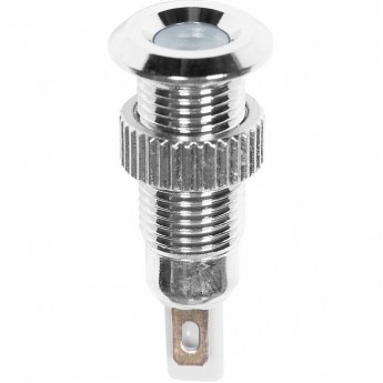 Индикатор металл REXANT LED 8 12В белый Индикатор металл REXANT LED 8 12В белый