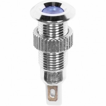 Индикатор металл REXANT LED 8 220В подсветка синяя Индикатор металл REXANT LED 8 220В подсветка синяя