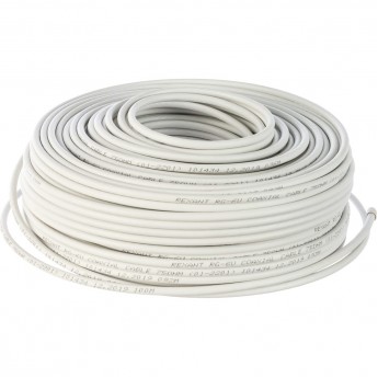 Кабель коаксиальный REXANT RG-6U, 75 Ом, CCS/Al/Al, 64%, 100 м, INDOOR, белый Кабель коаксиальный REXANT RG-6U, 75 Ом, CCS/Al/Al, 64%, 100 м, INDOOR, белый