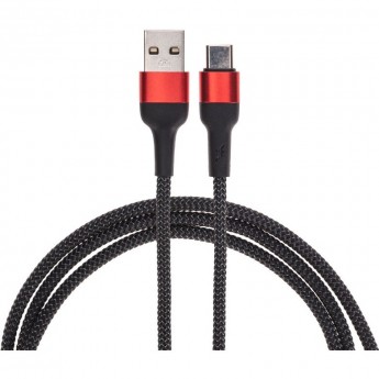 Кабель REXANT USB-A – Type-C, 5А, 50Вт, 1м, в черной нейлоновой оплетке Кабель REXANT USB-A – Type-C, 5А, 50Вт, 1м, в черной нейлоновой оплетке