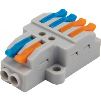 Клемма REXANT СМК 2х2 разветвительная 2 полюса, с монтажной площадкой (1 ввод, 2 вывода на полюс) (50 шт./уп.) Клемма REXANT СМК 2х2 разветвительная 2 полюса, с монтажной площадкой (1 ввод, 2 вывода на полюс) (50 шт./уп.)