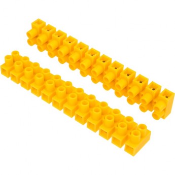 Клеммная колодка REXANT KВ-14 6-14 винтовая желтый, 10 шт. Клеммная колодка REXANT KВ-14 6-14 винтовая желтый, 10 шт.