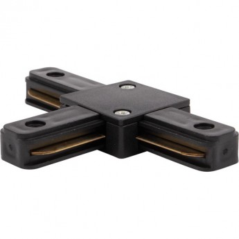 Коннектор REXANT для однофазного шинопровода T-образный черный Коннектор REXANT для однофазного шинопровода T-образный черный