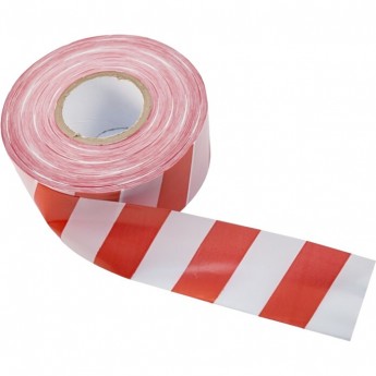 Лента оградительная REXANT 75 мм х 250 м, цвет белый/красный Лента оградительная REXANT 75 мм х 250 м, цвет белый/красный