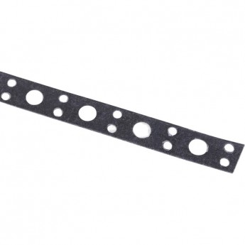 Лента REXANT полоса монтажная оцинкованная, перфорированная прямая 12х0,55 мм (рулон 25 м)