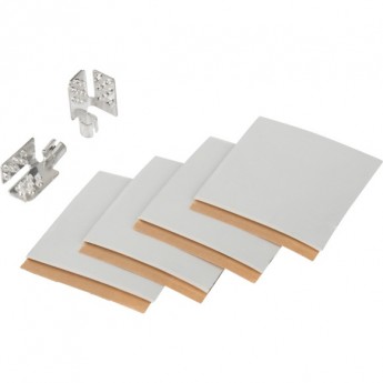 Монтажный комплект REXANT для пленочного пола (2 монтажных зажима, винил мастика 5х5см)