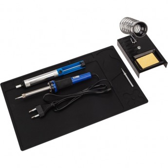 Набор для пайки REXANT К21 продвинутый 2 (паяльник, сменное жало, подставка, экстрактор, коврик) Набор для пайки REXANT К21 продвинутый 2 (паяльник, сменное жало, подставка, экстрактор, коврик)