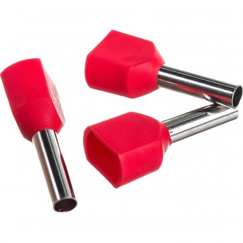 Наконечник штыревой втулочный изолированный REXANT НШВи(2) 1.0-8/НГи2 1,0-8 F-8 мм 2х1 мм² красный Наконечник штыревой втулочный изолированный REXANT НШВи(2) 1.0-8/НГи2 1,0-8 F-8 мм 2х1 мм² красный