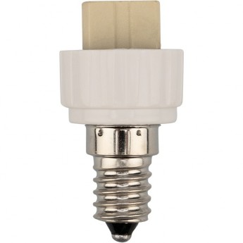 Переходник цокольный REXANT E14-G9 белый Переходник цокольный REXANT E14-G9 белый