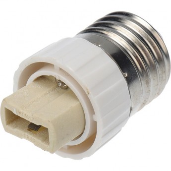 Переходник цокольный REXANT E27-G9 белый Переходник цокольный REXANT E27-G9 белый