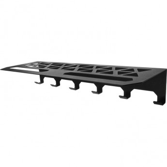 Полка REXANT для хранения одежды в стиле лофт, настенная, черная