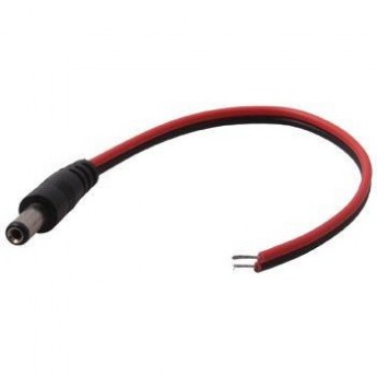 Разъем питания REXANT штекер 2.5х5.5x10 мм с проводом 20 см Разъем питания REXANT штекер 2.5х5.5x10 мм с проводом 20 см