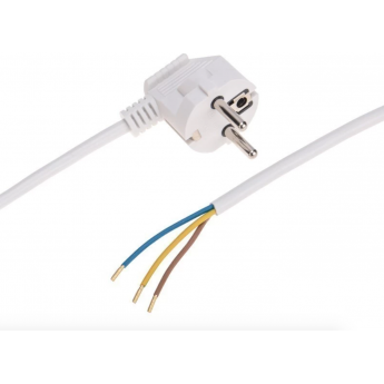 Шнур электрический REXANT с вилкой ПВС 3х0,75 мм² 1,5м, белый Шнур электрический REXANT с вилкой ПВС 3х0,75 мм² 1,5м, белый