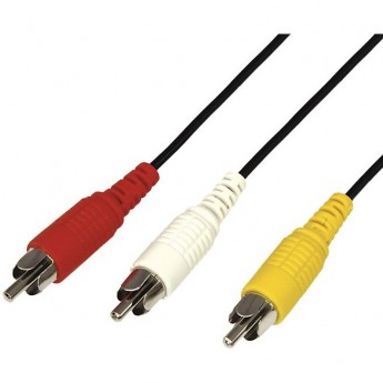 Шнур REXANT 3 RCA - 3 RCA, 10м, черный Шнур REXANT 3 RCA - 3 RCA, 10м, черный