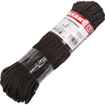 Шнур с сердечником REXANT 5 мм 50 м черный Шнур с сердечником REXANT 5 мм 50 м черный