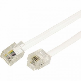 Шнур телефонный REXANT удлинитель RJ-11(6P-4C) 25 м белый Шнур телефонный REXANT удлинитель RJ-11(6P-4C) 25 м белый