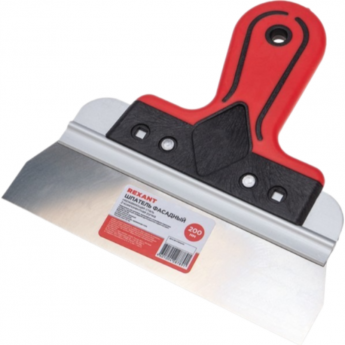 Шпатель фасадный REXANT нержавеющая сталь 200мм 2-компонентная ручка Шпатель фасадный REXANT нержавеющая сталь 200мм 2-компонентная ручка