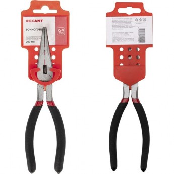 Тонкогубцы REXANT 200 мм, обливные рукоятки Тонкогубцы REXANT 200 мм, обливные рукоятки