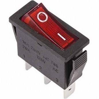 Выключатель клавишный REXANT RWB-404 15А красный с подсветкой Выключатель клавишный REXANT RWB-404 15А красный с подсветкой