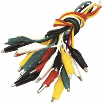 Зажимы «крокодил» REXANT 5 А 40 мм с проводом 10 пар Зажимы «крокодил» REXANT 5 А 40 мм с проводом 10 пар