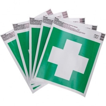 Знак медицинского назначения "Аптечка первой медицинской помощи" REXANT с хедером;200х200 мм